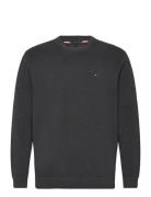 Essential Structure Crew Neck Tops Knitwear Round Necks Grey Tommy Hilfiger