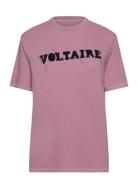 Edwin Co Voltaire Designers T-shirts & Tops Short-sleeved Pink Zadig & Voltaire