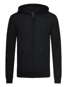 Mode Merino Zip Hoody Tops Sweatshirts & Hoodies Hoodies Black AllSaints