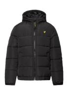 Quilted Puffer Coat Foret Jakke Black Lyle & Scott