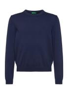 Sweater L/S Tops Sweatshirts & Hoodies Sweatshirts Navy United Colors Of Benetton