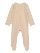 Baby Full Bodysuit Langærmet Body Beige Gugguu