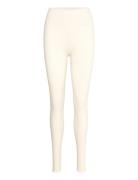 Soft Rib Seamless Legging Sport Running-training Tights Seamless Tights Cream Moonchild Yoga Wear