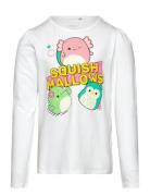 Nmfjulda Squishmallows Ls Top Vde Tops T-shirts Long-sleeved T-Skjorte White Name It