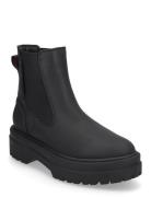 Rubberised Chelsea Tl Shoes Boots Ankle Boots Ankle Boots Flat Heel Black Tommy Hilfiger