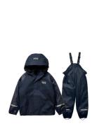 K Bergen Fleece Pu Rainset 2.0 Outerwear Rainwear Rainwear Sets Navy Helly Hansen