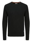 Jjpannel Knit Crew Neck Aw24 Tops Knitwear Round Necks Black Jack & J S