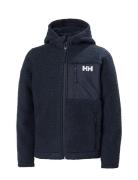 Jr Champ Pile Jacket Outerwear Fleece Outerwear Fleece Jackets Navy Helly Hansen