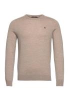 Merino Ck Designers Knitwear Round Necks Beige Morris