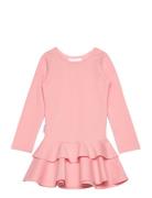 Frilla Dress Dresses & Skirts Dresses Casual Dresses Long-sleeved Casual Dresses Pink Gugguu