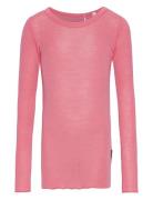 Rihanna Wool Tops T-shirts Long-sleeved T-Skjorte Pink Molo