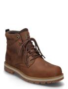 Britton Road Mid Lace Up Waterproof Boot Rust Full Grain Snørestøvler Brown Timberland