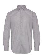 Small Check On White Tops Shirts Business Grey Bosweel Shirts Est. 1937