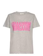 Single Organic Trenda P Tee Tops T-shirts & Tops Short-sleeved Grey Mads Nørgaard