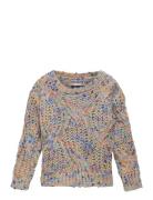 Kmgluca Ls O-Neck Knt Tops Knitwear Pullovers Multi/patterned Kids Only