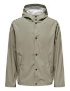 Onsluca Rain Jacket Otw Vd Outerwear Rainwear Rain Coats Beige ONLY & SONS