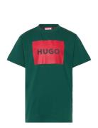 Short Sleeves Tee-Shirt Tops T-Kortærmet Skjorte Green Hugo Kids