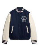 Varsity Chain Stitch Bomber Bomberjakke Jakke Blue Superdry