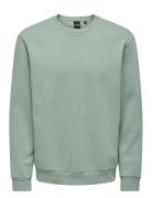 Onsceres Crew Neck Noos Tops Sweatshirts & Hoodies Sweatshirts Green ONLY & SONS