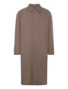 Cotton Gabardine Car Coat Trenchcoat Frakke Brown Filippa K