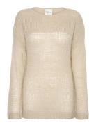 Lingomw Knit Blouse Tops Knitwear Jumpers Beige My Essential Wardrobe