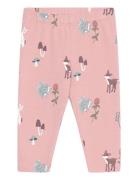 Leggings Animal Flower Aop Bottoms Leggings Pink Lindex