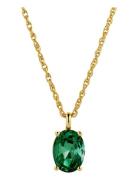 Barga Sg Emerald Green Accessories Jewellery Necklaces Dainty Necklaces Green Dyrberg/Kern