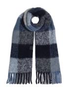 Th Fluffy Scarf Mix Accessories Scarves Winter Scarves Blue Tommy Hilfiger