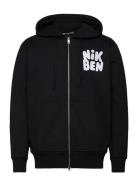 Nb Core Zip Hood Black Designers Sweatshirts & Hoodies Hoodies Black Nikben