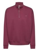 Everyday 1/4 Zip Burgundy Tops Sweatshirts & Hoodies Sweatshirts Burgundy LEVI´S Women