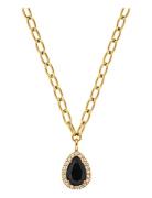 Metta Sg Black / Golden Accessories Jewellery Necklaces Dainty Necklaces Black Dyrberg/Kern