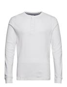 Solid Gradad W Contrast Fabric L/S Tops T-Langærmet Skjorte White Lindbergh