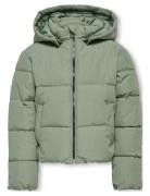 Kogdolly Short Puffer Jacket Otw Noos Foret Jakke Green Kids Only