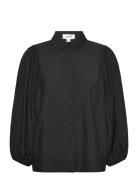 Slleodora Stefani Shirt 3/4 Tops Shirts Long-sleeved Black Soaked In Luxury