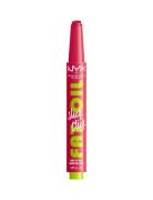 Nyx Professional Makeup Fat Oil Slick Click 10 Double Tap Lip Balm 2,3Ml Læbebehandling Nude NYX Professional Makeup