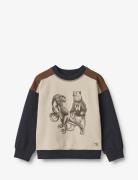 Sweatshirt Bastian Tops Sweatshirts & Hoodies Sweatshirts Multi/patterned Wheat