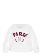 Embroidered Detail Cotton Sweatshirt Tops Sweatshirts & Hoodies Sweatshirts White Mango