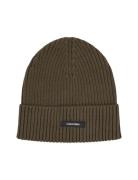 Classic Cotton Rib Beanie Accessories Headwear Beanies Green Calvin Klein