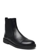 Booties - Flat - With Elastic Shoes Boots Ankle Boots Ankle Boots Flat Heel Black ANGULUS