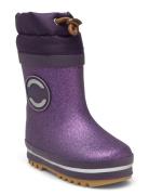 Winter Wellies - Glitter Shoes Rubberboots High Rubberboots Purple Mikk-line