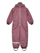 Pu Snow Suit Recycled Outerwear Coveralls Snow-ski Coveralls & Sets Pink Mikk-line