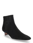 Polverelli Black Suede Shoes Boots Ankle Boots Ankle Boots With Heel Black ATP Atelier