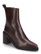 Booties Shoes Boots Ankle Boots Ankle Boots With Heel Brown Billi Bi