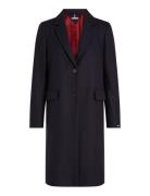 Wool Blend Classic Coat Outerwear Coats Winter Coats Navy Tommy Hilfiger