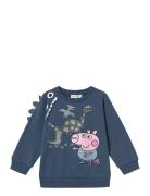 Nmmapo Peppapig Nreg Sweat Bru Cplg Tops Sweatshirts & Hoodies Sweatshirts Navy Name It