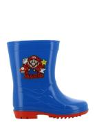 Super Mario Rainboot Shoes Rubberboots High Rubberboots Blue Super Mario