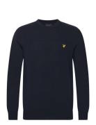 Cotton Merino Crew Neck Jumper Tops Knitwear Round Necks Navy Lyle & Scott