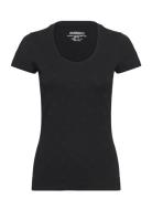 Cn Ss Embellish G Logo Tee Tops T-shirts & Tops Short-sleeved Black GUESS Jeans