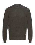 Tight Cotton Noah Knit Tops Knitwear Round Necks Khaki Green Mads Nørgaard