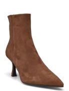 Booties Shoes Boots Ankle Boots Ankle Boots With Heel Brown Billi Bi